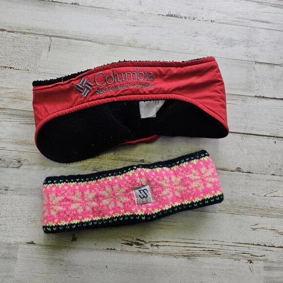 VTG 1990s Ski Headband Lot Columbia & Colorful Knit Size SMALL - Picture 1 of 4